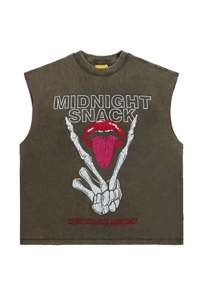 Diet Starts Monday graphic-print sleeveless T-shirt - Black