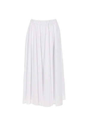 ASPESI elasticated-waistband pleated skirt - White