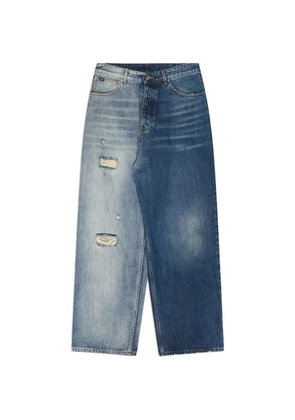 VETEMENTS degrade-effect distressed jeans - Blue