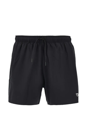 Emporio Armani logo-print drawstring swim shorts - Black