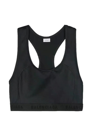 Balenciaga logo-band racerback top - Black