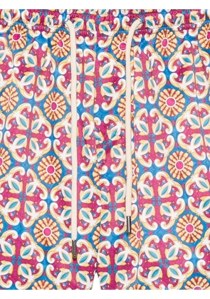 PENINSULA SWIMWEAR Amalfi geometric-print swim shorts - Blue