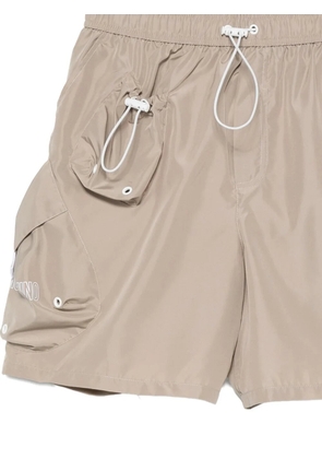 Moschino logo-print swim shorts - Neutrals