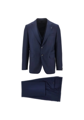 Tagliatore single-breasted three-piece wool suit - Blue