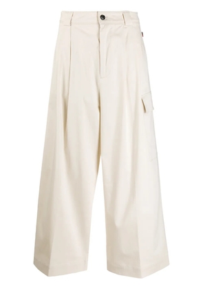 Woolrich cropped palazzo trousers - Neutrals