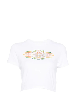Casablanca logo-print T-shirt - White