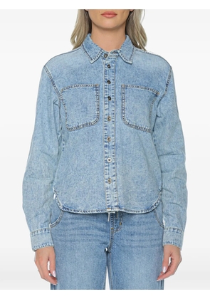 One Teaspoon Nixie acid-wash denim shirt - Blue