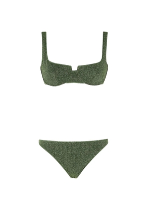 Oséree glitter-effect bikini - Green