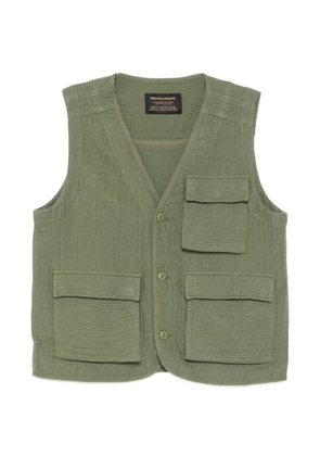 Maharishi textured multi-pocket gilets - Green