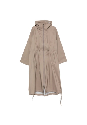 Herno drawstring-waist hooded coat - Neutrals
