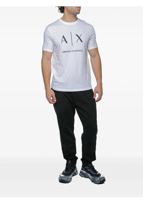 Armani Exchange logo-print T-shirt - White