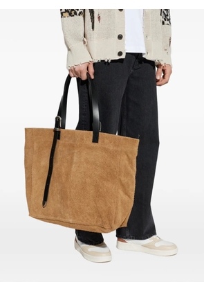 AllSaints Haven buckle-detail tote bag - Brown