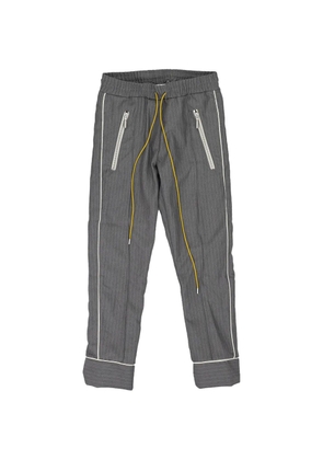 RHUDE Smoking pinstriped track pants - Grey