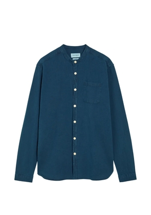 Oliver Spencer Grandad Kildale chest-pocket shirt - Blue