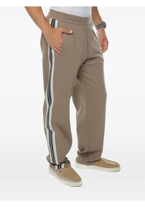 Emporio Armani side-stripe track pants - Neutrals