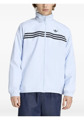 adidas stripe-detail track jacket - Blue