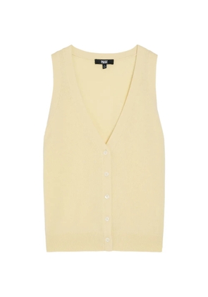 PAIGE Anika v-neck button-up vest - Yellow