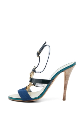 Giuseppe Zanotti crystal-embellished slingback sandals - Blue