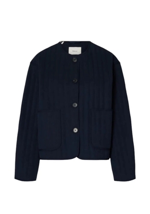 SELECTED button quilted cardigan - Blue
