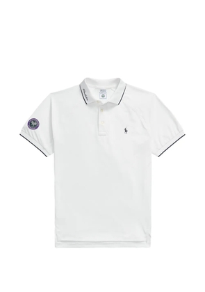 Polo Ralph Lauren x Wimbledon striped tipping raglan sleeve polo shirt - White