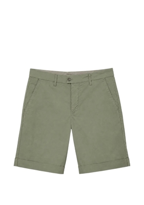 Mason's logo-embroidered turn-up shorts - Green