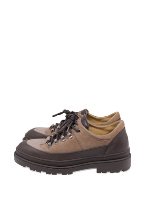 Brunello Cucinelli Vintage lace-up hiking boots - Brown