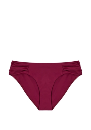 AWAY THAT DAY Naxos ruched bikini bottoms - Red