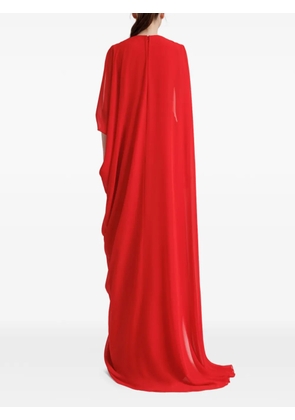 Gemy Maalouf draped cape-style dress - Red