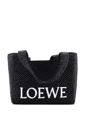 Loewe Pre-Owned Paula's Ibiza Logo Raffia Large tote bag - Black