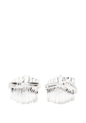 Completedworks textured earrings - Silver