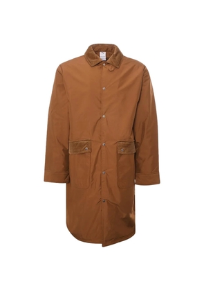 PUMA x Maison Kitsuné corduroy-collar trench coat - Brown