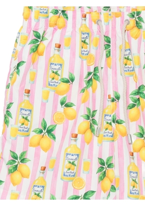 MC2 Saint Barth lighting limoncello-print swim shorts - White