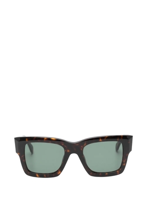Zadig&Voltaire tortoiseshell-effect rectangle-frame sunglasses - Brown