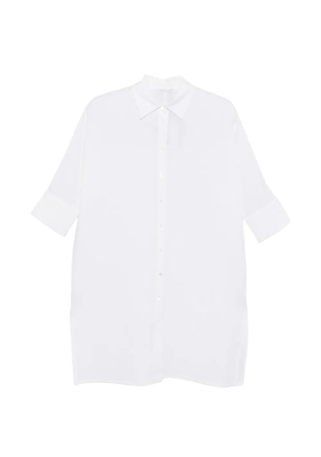 Cenere GB buttoned short-sleeve midi dress - White