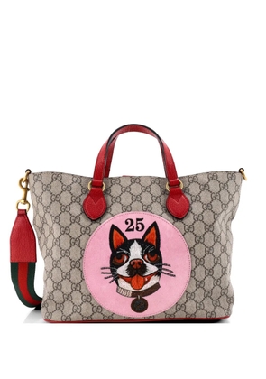Gucci Pre-Owned Convertible Soft GG Coated Canvas with Applique Small tote bag - Brown