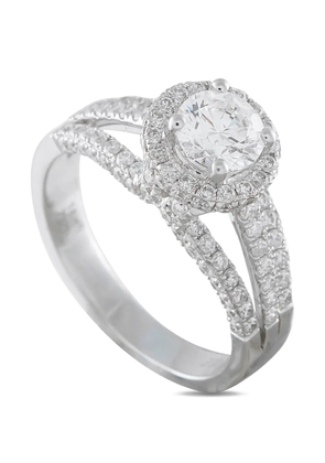 LB Exclusive diamond halo ring - Silver