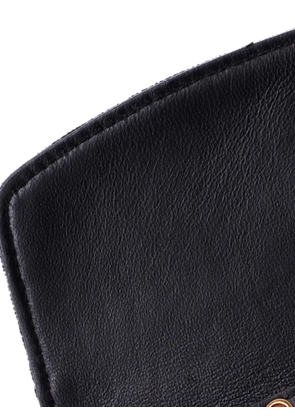Balenciaga Pre-Owned BB Round Wallet on Chain Crystal Embellished Velvet Small shoulder bag - Black