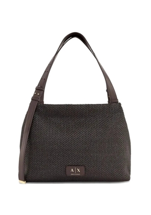 Armani Exchange mini structured shoulder bag - Brown