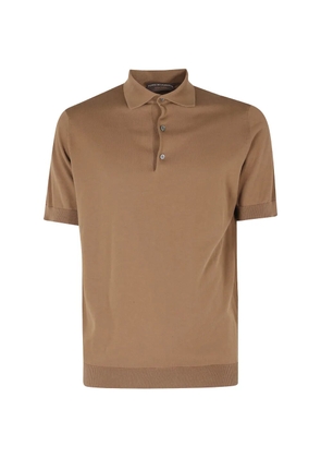 Filippo De Laurentiis short-sleeve polo shirt - Brown