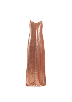 Clips sequin-embellished sleeveless maxi dress - Pink