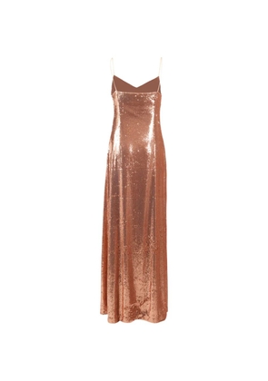 Clips sequin-embellished sleeveless maxi dress - Pink