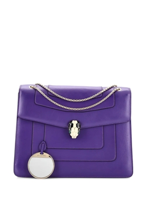 Bvlgari Pre-Owned Serpenti Forever Square Leather Large shoulder bag - Purple
