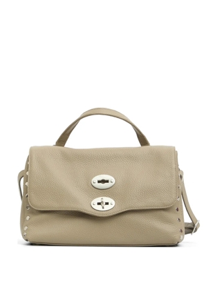 Zanellato Postina Daily S grained leather tote bag - Brown