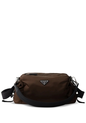 Prada Explore Re-Nylon and leather bag - Brown