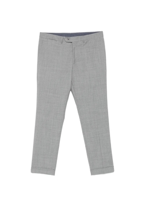Barba pressed-crease turn-up trousers - Grey
