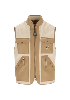Moncler Karakai fleece-panel gilet - Neutrals