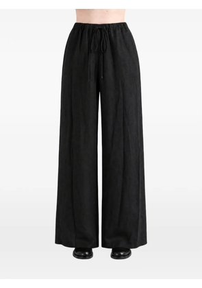 Amomento drawstring palazzo pants - Black