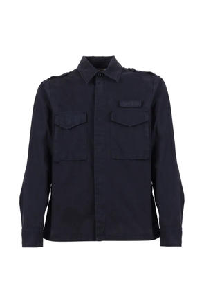 ASPESI epaulette-detail flap-pocket shirt - Blue