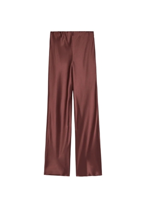 Shona Joy Savanna satin-finish trousers - Brown