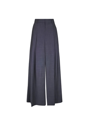 TWP pleated wide-leg trousers - Blue